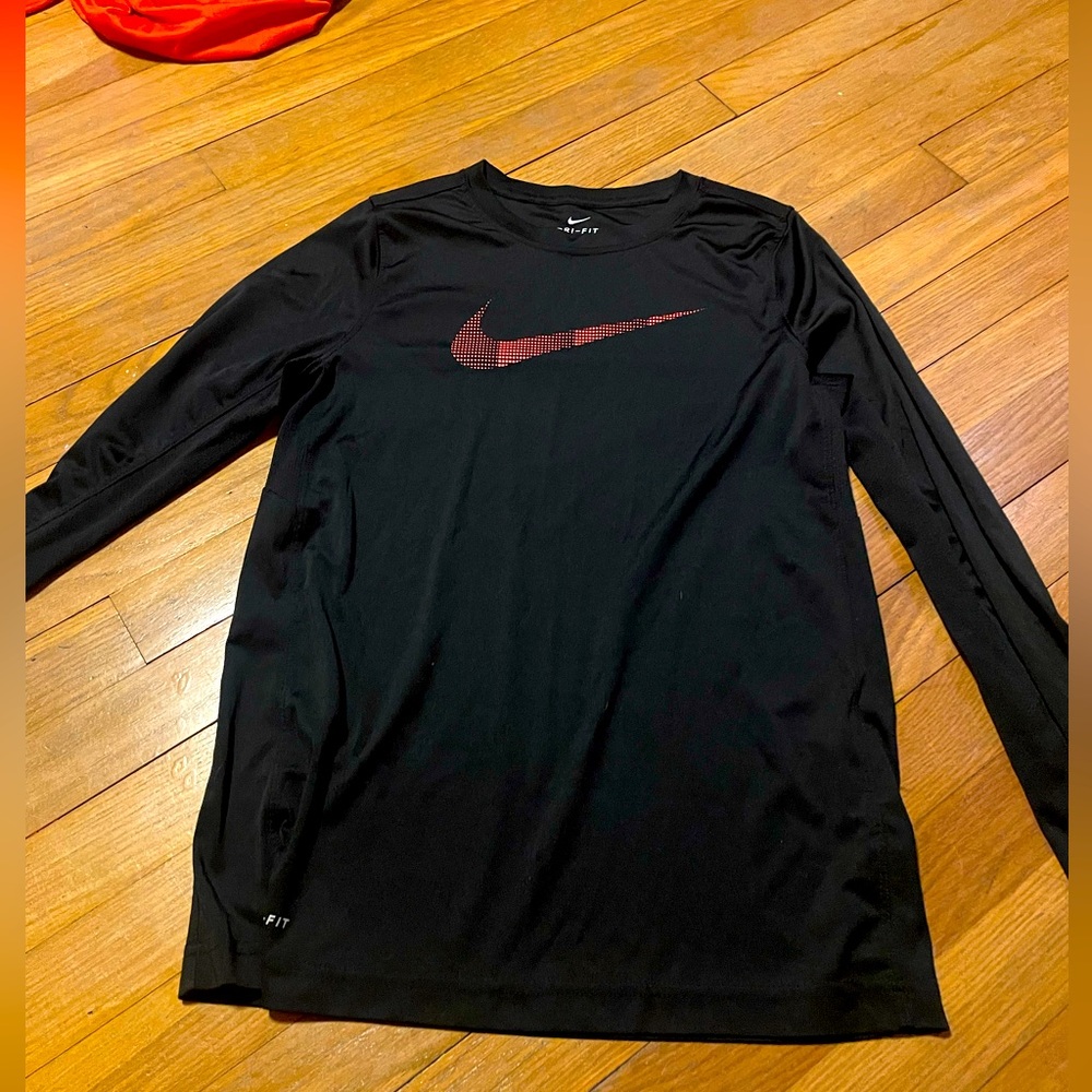 Black/Red, Nike, long sleeve